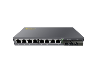 百兆PoE 2光8電（OPT-628P系列）